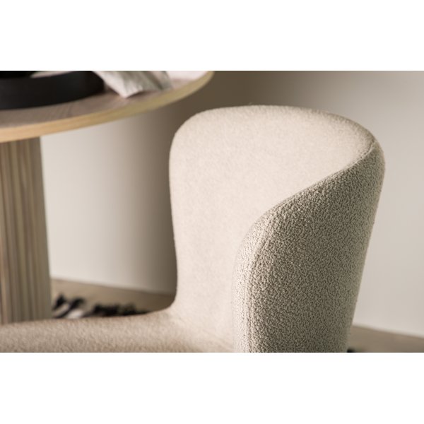 Modesto matstol - Beige boucle