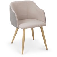 Jeni matstol - Grå/Beige (Tyg) Jeni matstol - Grå/Beige (Tyg)