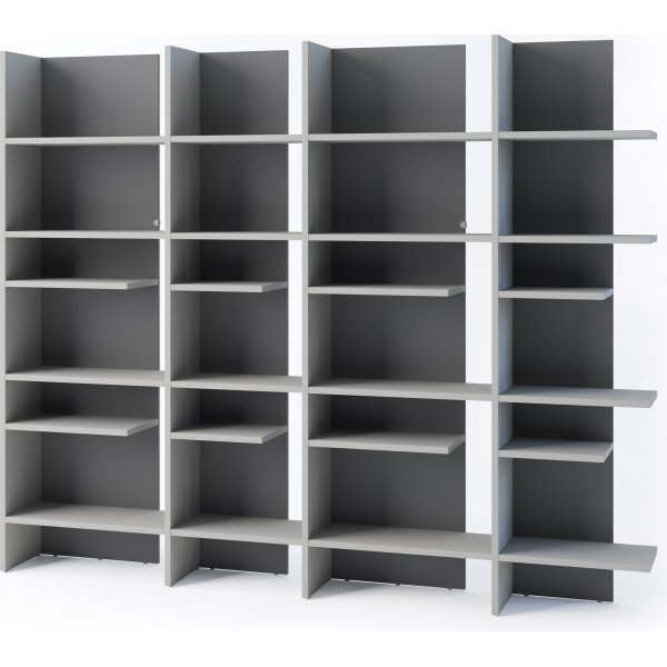 Etagre profonde avec clairage LED gauche - Gris