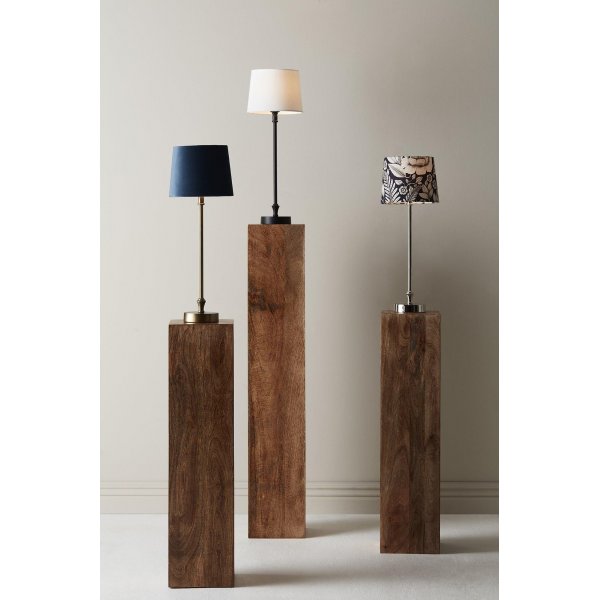 Liam bordslampa - Blå/vit/krom - 59 cm Liam bordslampa - Blå/vit/krom - 59 cm