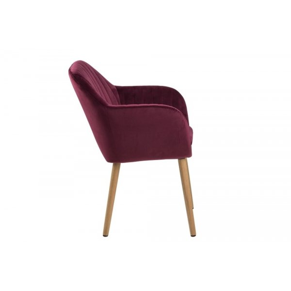 Fauteuil Emilia - Rouge vin