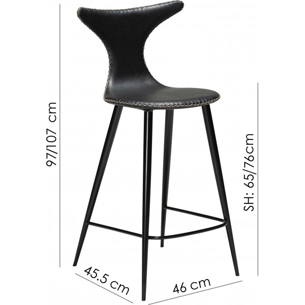 Dolphin barstol - Brun PU