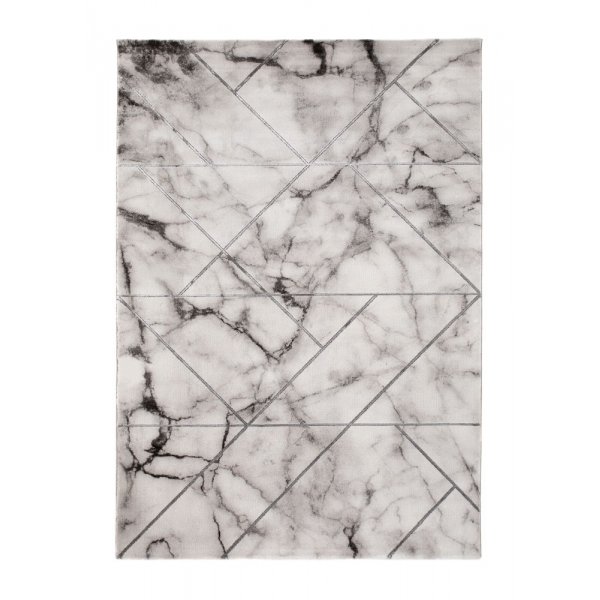 Maskinvvd matta - Craft Marble Silver