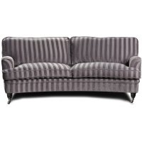 Howard Sir William svängd soffa (Dun) - Mobus Silver Stripe Howard Sir William svängd soffa (Dun) - Mobus Silver Stripe