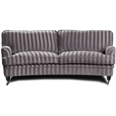 Howard Sir William svngd soffa (Dun) - Mobus Silver Stripe
