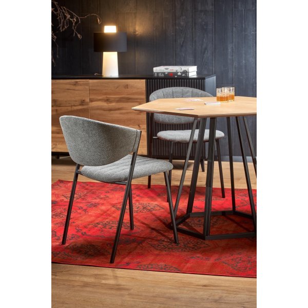 Table à manger Geneviève 110 x 95 cm - Noir Table à manger Geneviève 110 x 95 cm - Noir