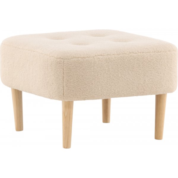 Salina sittpuff - Vit fleece Salina sittpuff - Vit fleece