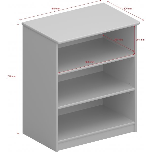 Bibliothèque Memphis - Gris Bibliothèque Memphis - Gris