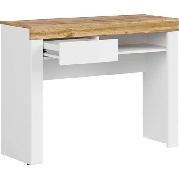 Table console Holten 106,2 x 40 cm - Blanc/chne