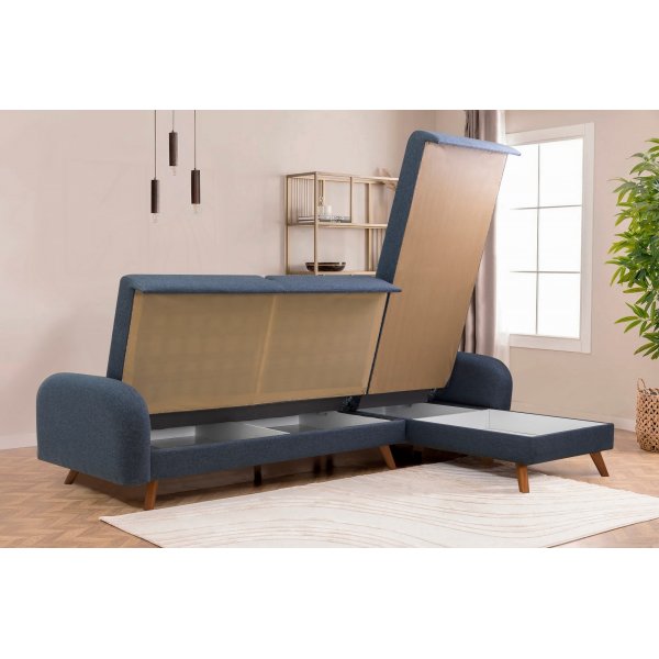 Kronos 2 slaapbank Donkerblauw