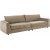 Bixley Loungesoffa 4-sits soffa i beige tyg - 296 cm bred