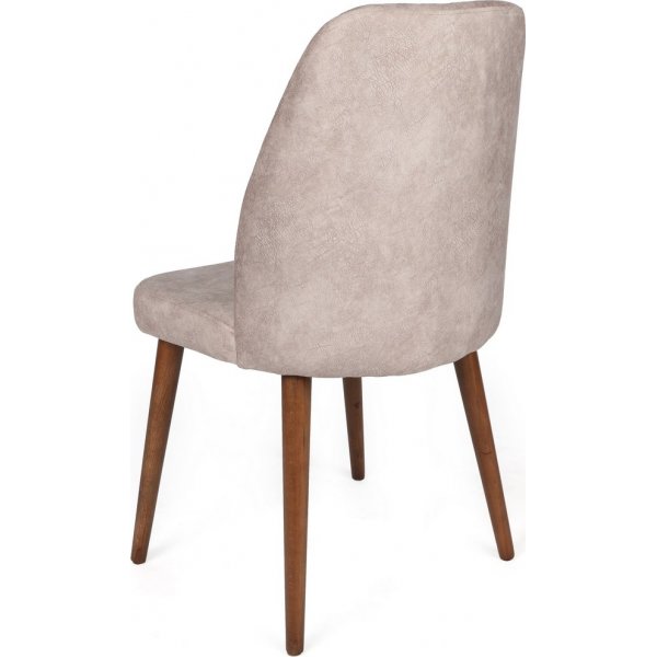 Alfred eetkamerstoelen set - Mink/walnoot Alfred eetkamerstoelen set - Mink/walnoot