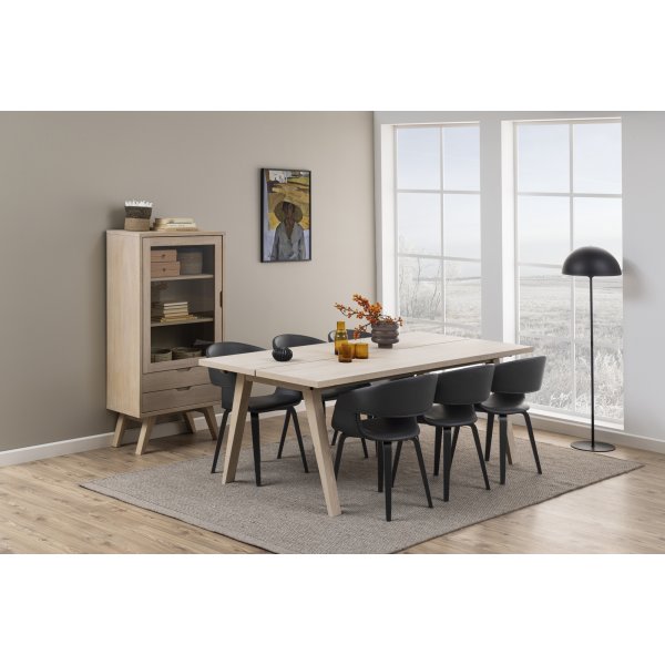 A-Line vitrinekast 145 cm - Wit