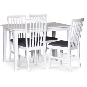 Groupe de repas Sandhamn table 120 cm avec 4 chaises sandhamn + Dtachant pour meubles
