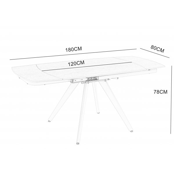 Saturnus matbord förlängningsbart 120 till 180 cm - Beige Travertin Saturnus matbord förlängningsbart 120 till 180 cm - Beige Travertin