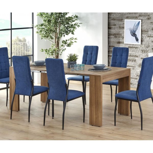 Ditte matbord 42-198 cm - Brunbetsat ek-fanèr Ditte matbord 42-198 cm - Brunbetsat ek-fanèr