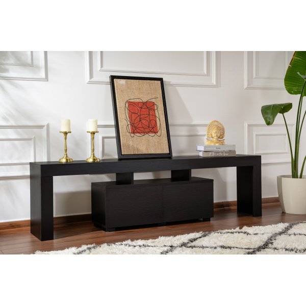 Enclave TV-bänk - Svart trä Enclave TV-bänk - Svart trä