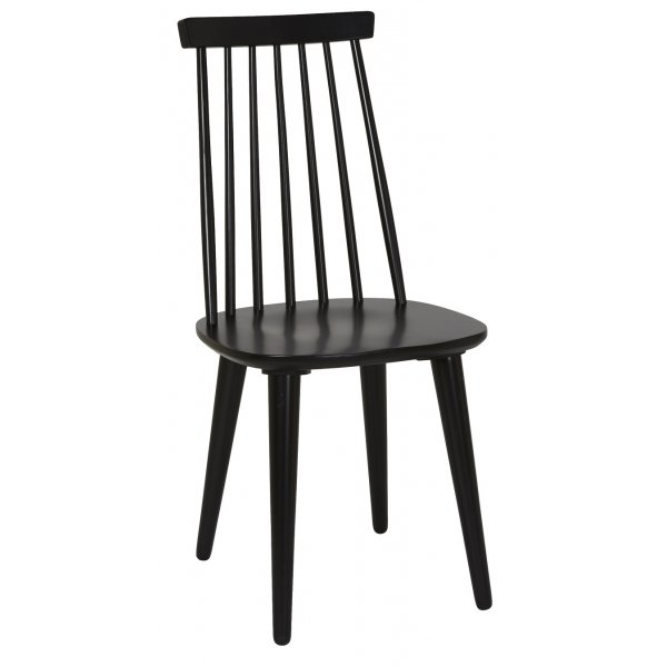 Mellby eetgroep 140 cm tafel met 4 zwarte Dalsland peg stoelen - Wit/Zwart Mellby eetgroep 140 cm tafel met 4 zwarte Dalsland peg stoelen - Wit/Zwart