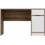 Elina bureau 124 x 60 cm - Wit/bruin