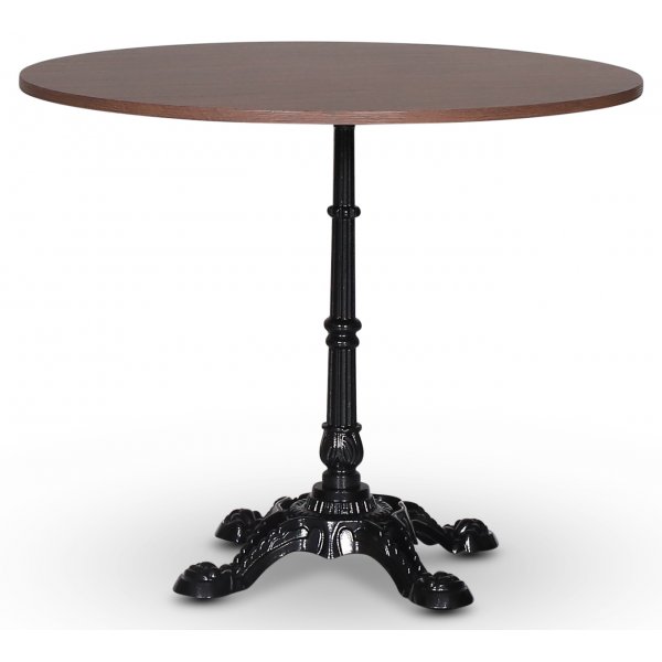 Mystery bord runt 90 cm - Svart underrede/mrk trimitation