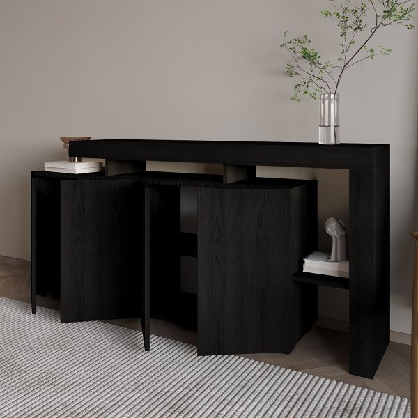 Sideboard Bellan 170 cm - Wood Black