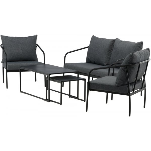 Sopot soffgrupp - Svart/Grå Sopot soffgrupp - Svart/Grå