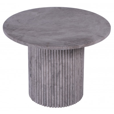 Pegani runt matbord i grbeige marmor - Valfri storlek 105-130 cm