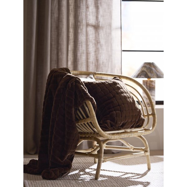 Plaid Luna 120 x 150 cm - Nougat foncé Plaid Luna 120 x 150 cm - Nougat foncé