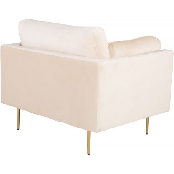 Savanna fåtölj - Beige (sammet)/mässing Savanna fåtölj - Beige (sammet)/mässing