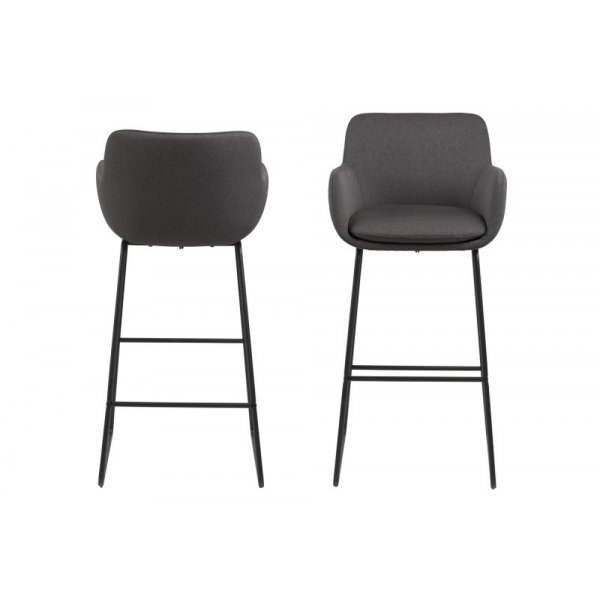 Tabouret de bar Lisa - Gris fonc