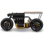 Vector biker motorcykel barbord/bardisk - Svart/guldig