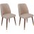 Ensemble de chaises de salle  manger Hugo, 2 pcs - Crme/or