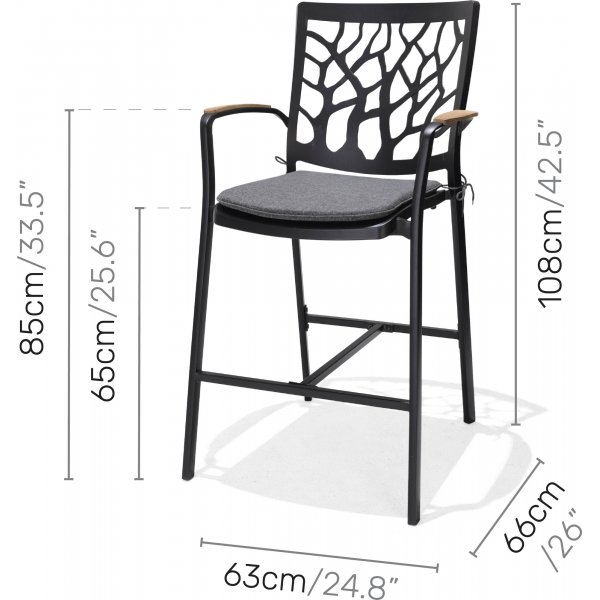 Portals lounge groep 5 - Zwart/teak Portals lounge groep 5 - Zwart/teak