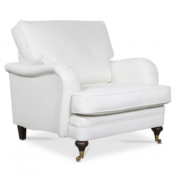 London Howard f�t�lj i vitt konstl�der