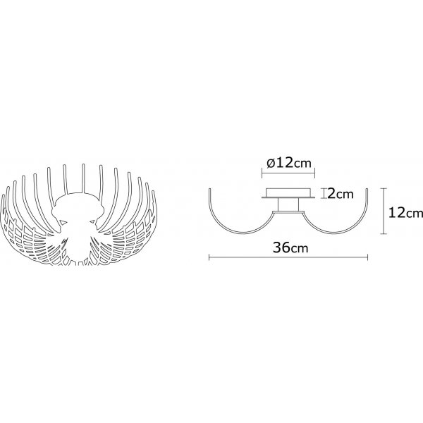 Plafonnier Aspendos N-642 - Blanc Plafonnier Aspendos N-642 - Blanc