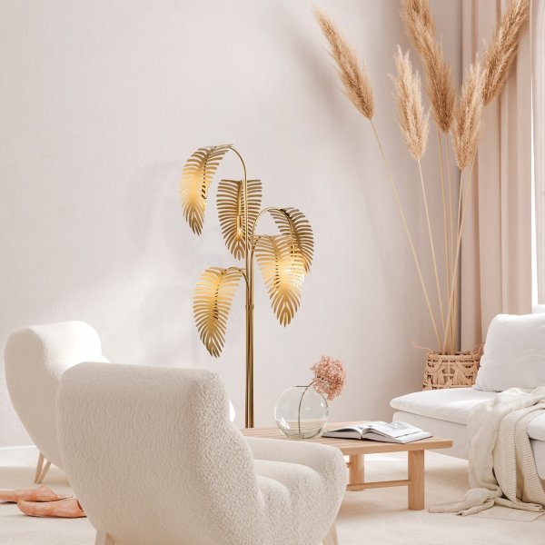 Palm golvlampa - Guld Palm golvlampa - Guld