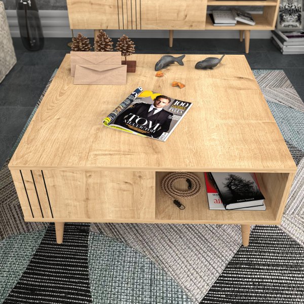 Table basse de Rona 89,6 x 89,6 cm - Chne