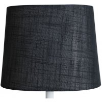 Oval lampskärm 27x18 cm - Svart (grovt linne) Oval lampskärm 27x18 cm - Svart (grovt linne)