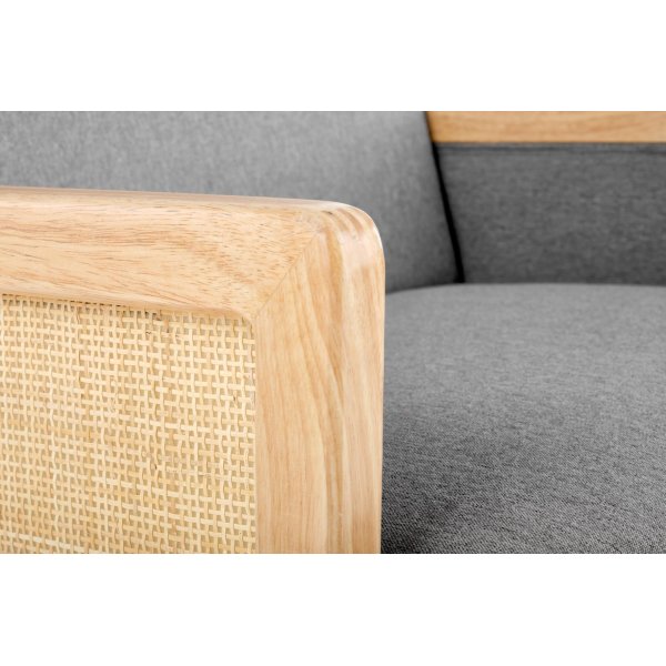 Fåtölj Fire - Grå & trä Fåtölj Fire - Grå & trä