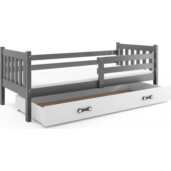 Carino juniorsng med frvaringslda 80 x 190 cm - Valfri frg