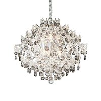 Hidden Gem kristal krona 58 cm - Krom/klar/rökfärg Hidden Gem kristal krona 58 cm - Krom/klar/rökfärg