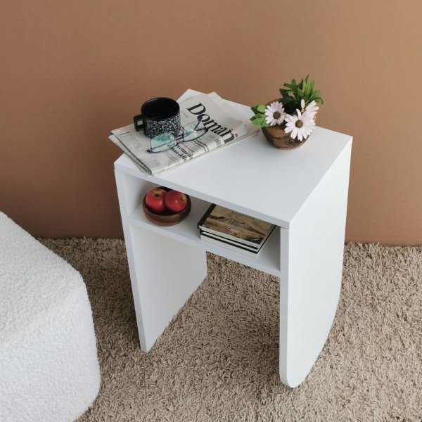 Deko sidobord 40 x 30 cm - Vit