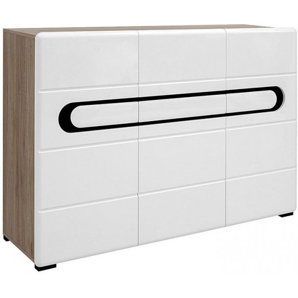 Hagfors sideboard - Vit/Svart Hagfors sideboard - Vit/Svart