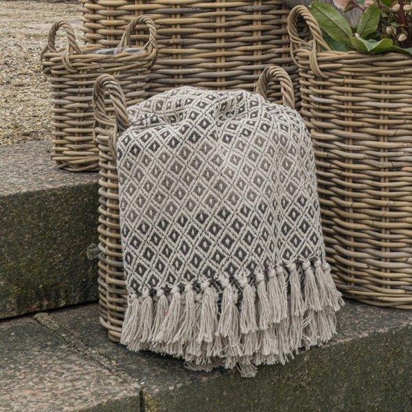 Plaid Alanya Marron/Beige/Blanc 130 x 180 cm Plaid Alanya Marron/Beige/Blanc 130 x 180 cm