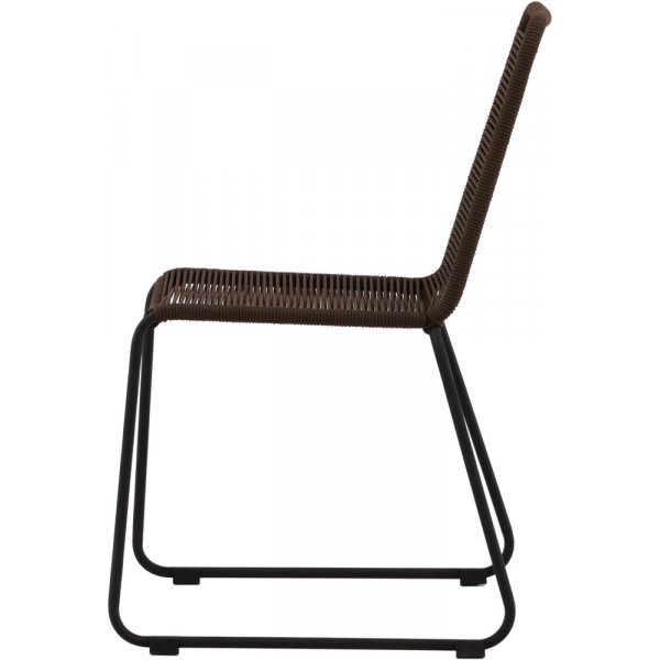 Chaise de salle à manger Lindos - Marron foncé Chaise de salle à manger Lindos - Marron foncé