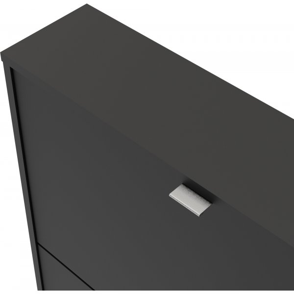 Meuble  chaussures  3 compartiments - Noir