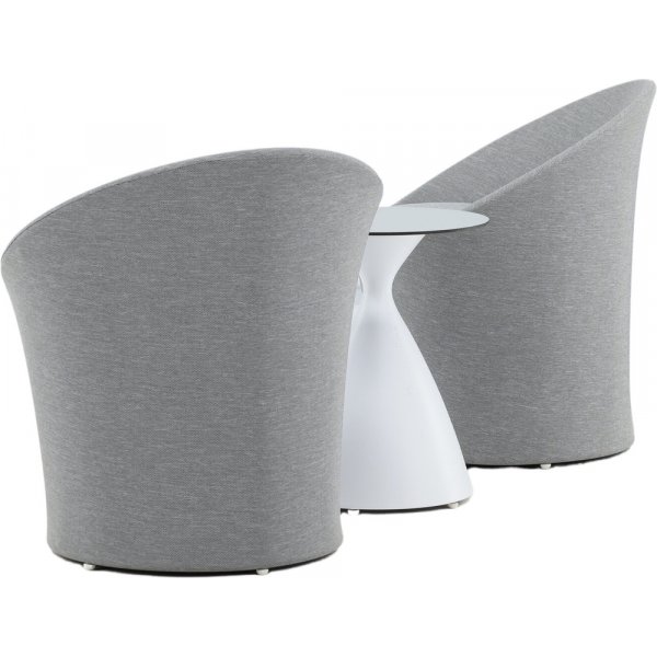 Groupe lounge Spoga - Gris/Blanc Groupe lounge Spoga - Gris/Blanc