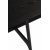 Table  manger Ooid 220 x 110 cm - Placage frne teint noir/noir