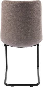 Chaise de salle  manger Noa - Tissu boucl beige