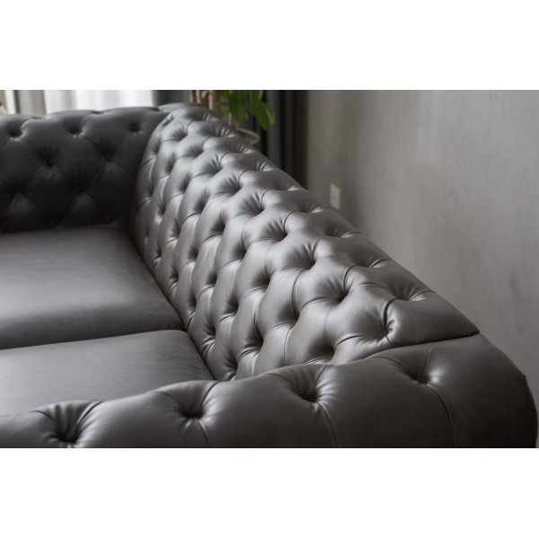 Canapé Royal Chesterfield - 219 cm + Détachant pour meubles Canapé Royal Chesterfield - 219 cm + Détachant pour meubles